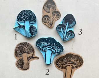 Kleine 50er/60er Jahre Pilz Stempel zur botanischen Inspiration