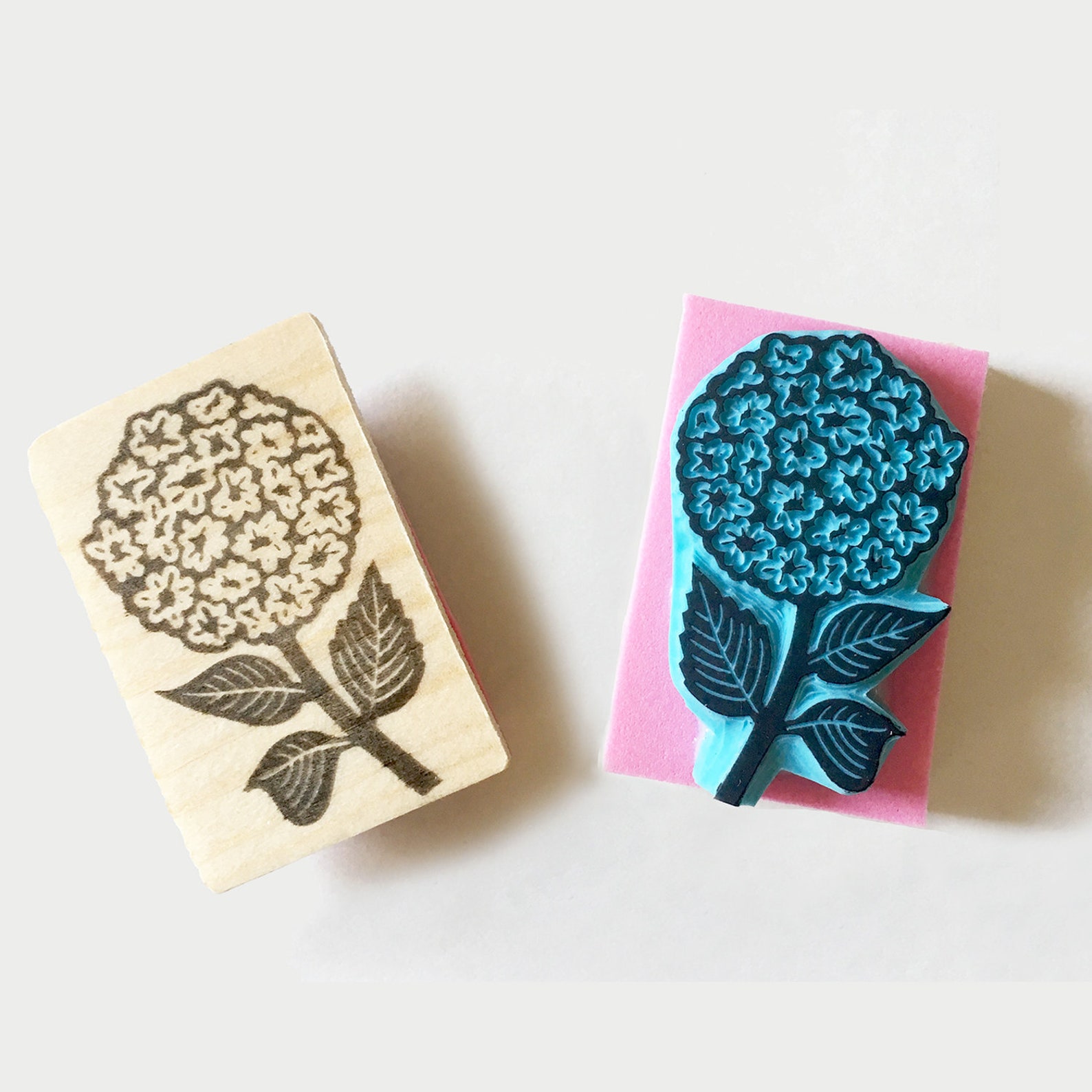 Hydrangea Flower Stamp - Wedding Rubber Stamp - Floral Invitation Decor ...