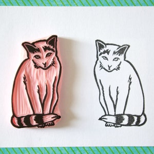 Rubberstempel kat