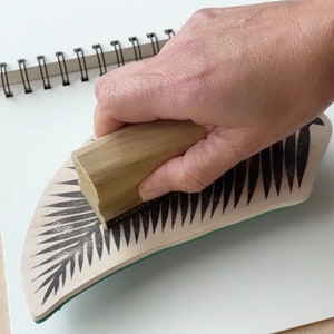 Großer Palmenblatt Stempel, großer Stempel für die Wand stempeln, Stoff stempeln.