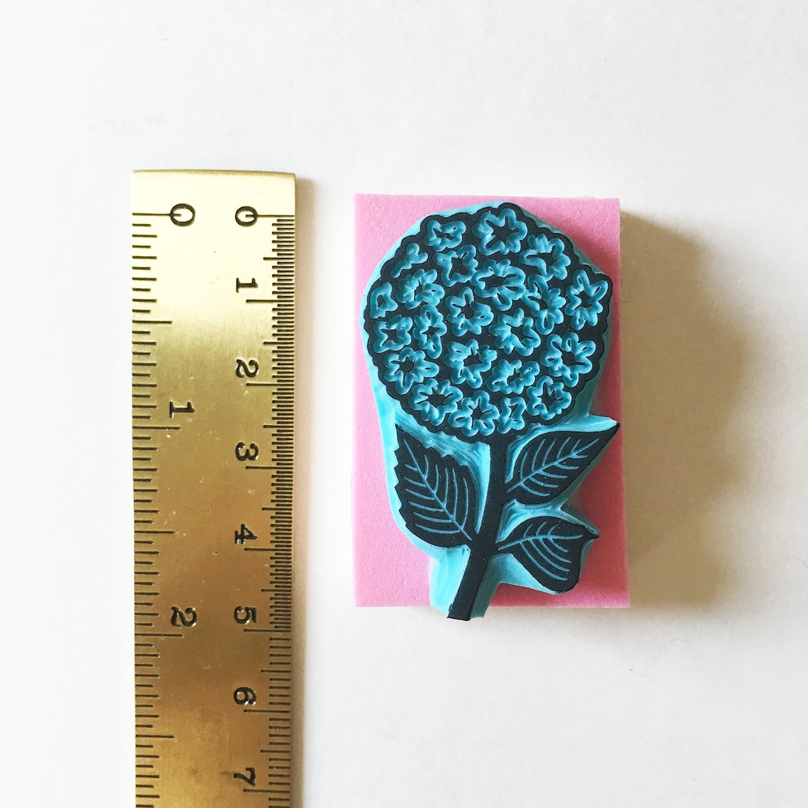 Hydrangea Flower Stamp - Wedding Rubber Stamp - Floral Invitation Decor ...