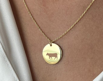 YAFEINI Ciondolo Mucca In Argento 925 Con Farfalla - Gioiello Originale Per Donne - Regalo Compleanno O Festa Della Mamma