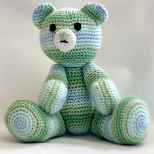 Billy the bear crochet stuffed toy knitted plushie soft toy