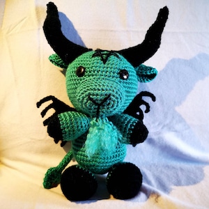 Baphomet stuffed toy horned amigurumi goat crochet