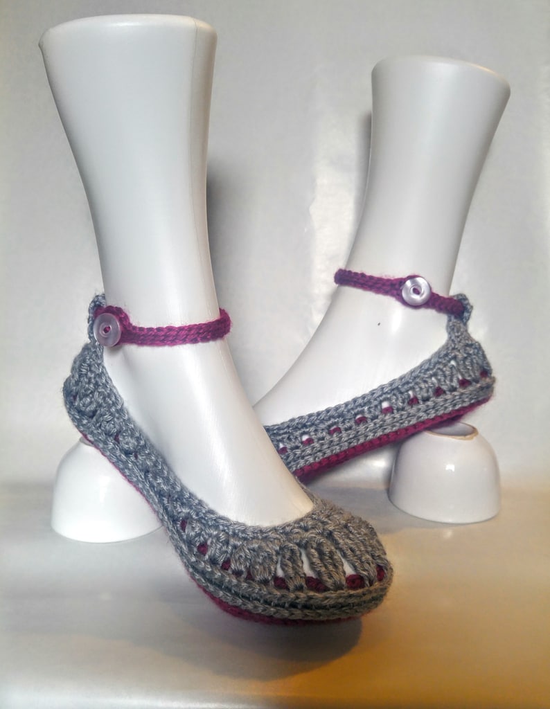 Chaussons Femmes Ofoot - Pantoufles Tricotées Animaux Mignons, Semelle Caoutchouc Antidérapante