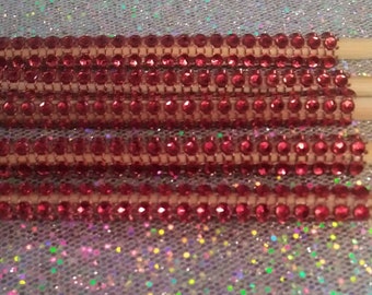 30 Red Bling Candy Apple Sticks 5 1/2 Zoll Sticks Bambusspieße Kostenloser Versand perfekt für Reis Krispy Leckereien und Candy Äpfel