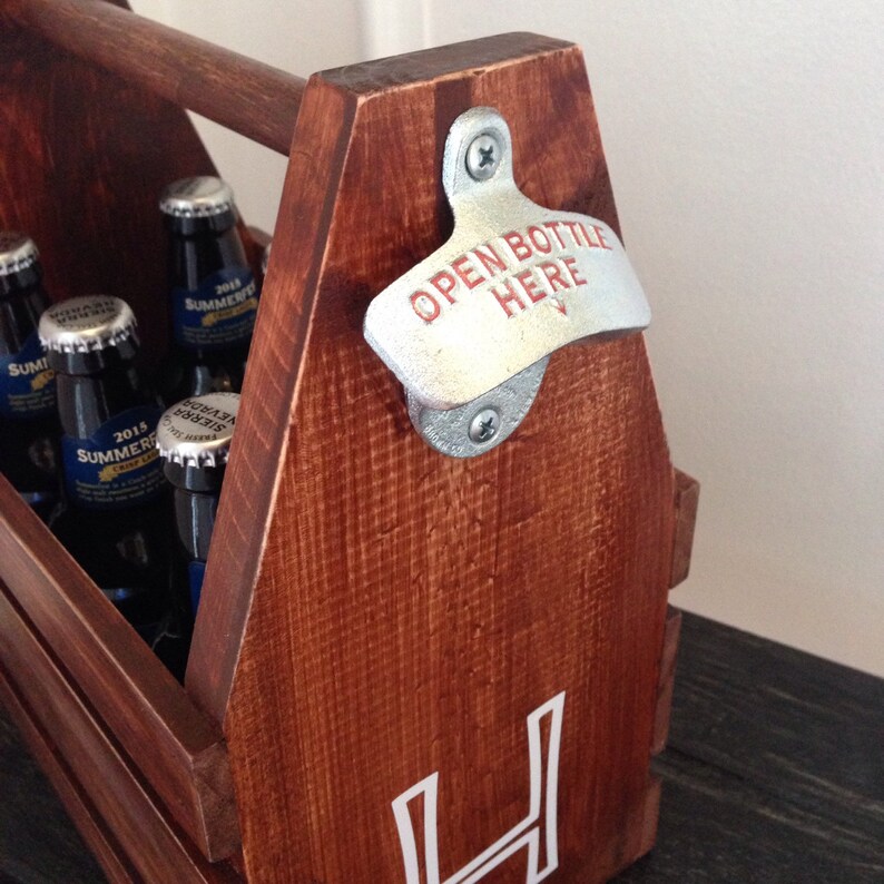 Custom Wood Six Pack Beer Holder Personalized Etsy