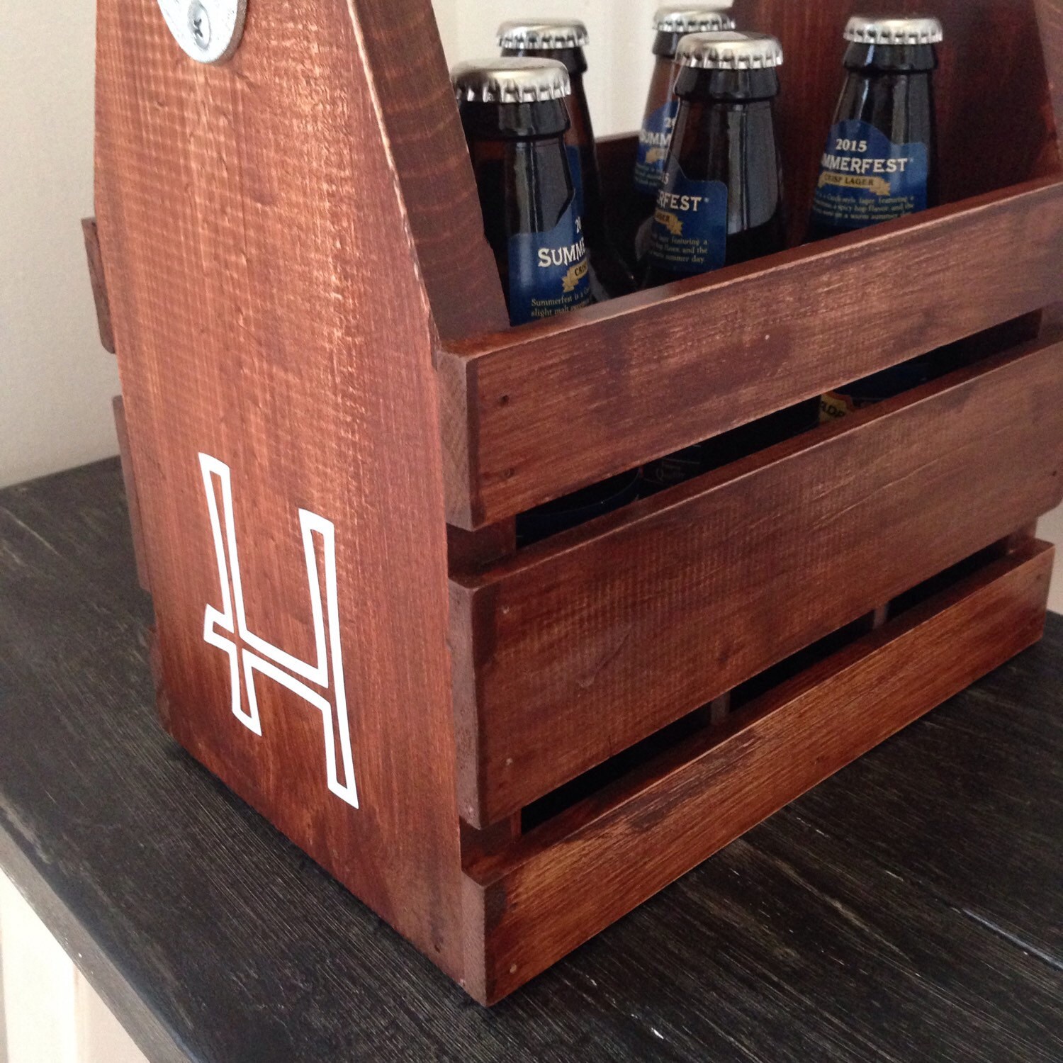 Custom Wood Six Pack Beer Holder Personalized Etsy