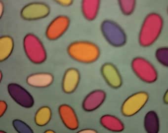 Easter Egg Quilting Fabric: Andover Hoppy Easter, Rainbow Eggs