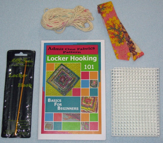 2 PCS of Locker Hook Starter Pencil Case Craft Kit DIY Sewing Kit