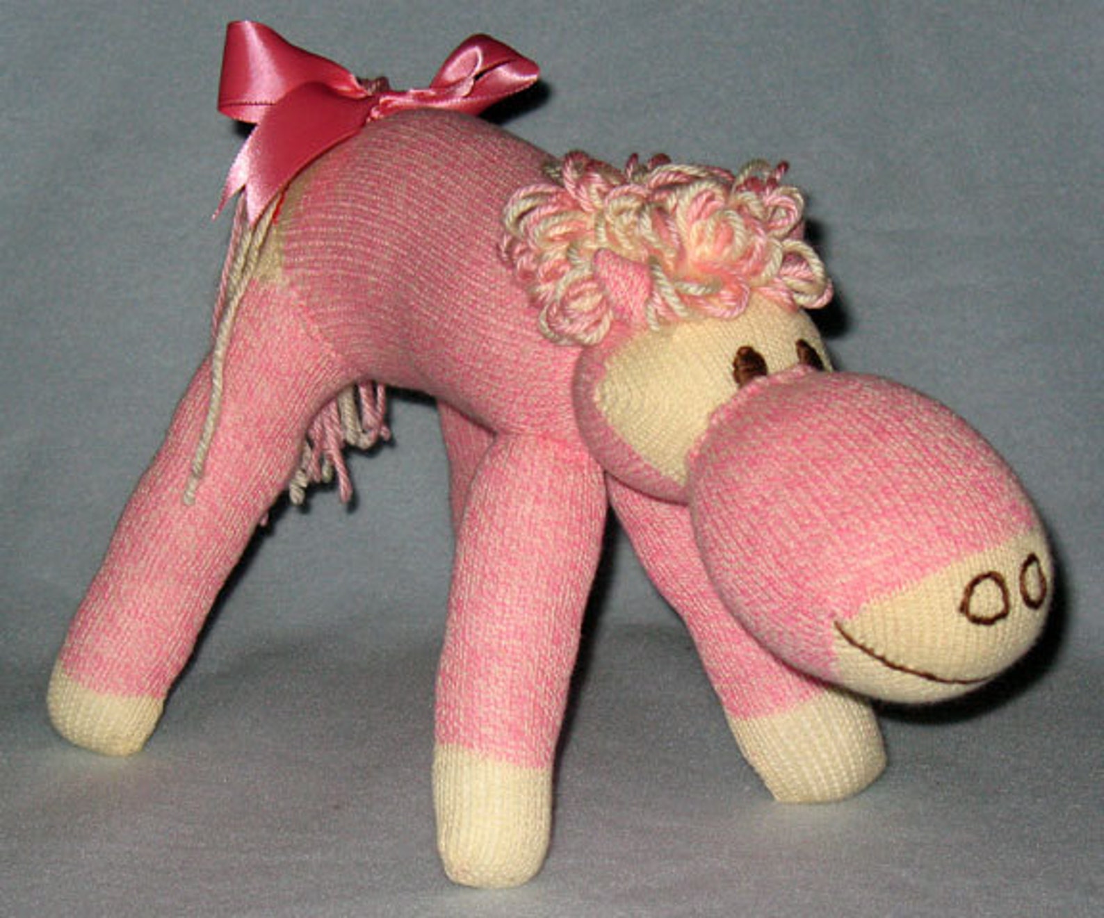 Handmade Sock Horse made from 16 inch sock. Etsy