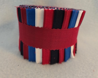 Jelly Roll Solids Patriotic Quilting Fabric