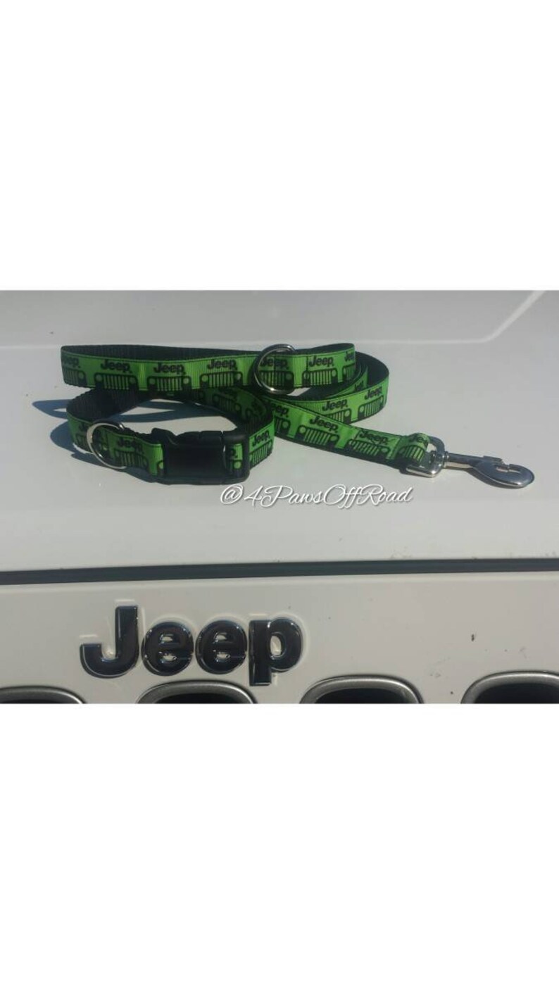 JEEP Bright Green Dog Collar Leash or Sets 16 Other Colors Etsy