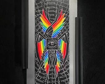SERAPO by Axuro LTD - 6"x12" Hand Engraved Aluminum Panel - Original Artwork