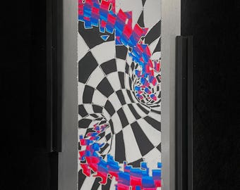 ORBIT by Axuro LTD - 6"x12" Hand Engraved Aluminum Panel - Original Artwork