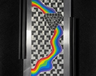 DELTA by Axuro LTD - 6"x12" Hand Engraved Aluminum Panel - Original Artwork