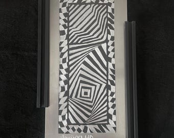 METALLURGY by Axuro LTD - 6"x12" Hand Engraved Aluminum Panel - Original Artwork