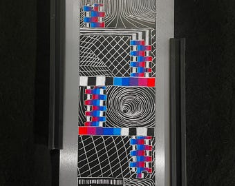 QUOTIENT by Axuro LTD - 6"x12" Hand Engraved Aluminum Panel - Original Artwork