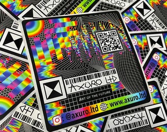 3.5" Sq. Vinyl Sticker by Axuro LTD