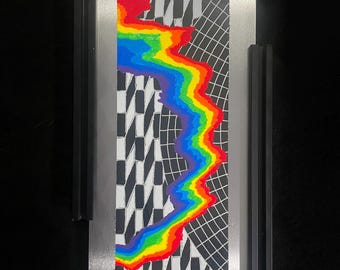 SYZYGY by Axuro LTD - 6"x12" Hand Engraved Aluminum Panel - Original Artwork