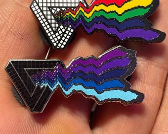 TriWave 1.5" Lapel Pin