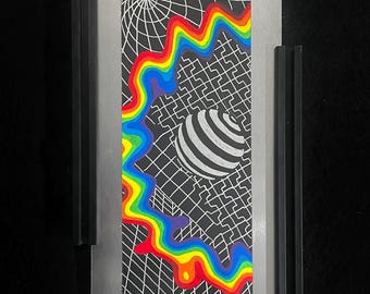 ZENITH by Axuro LTD - 6"x12" Hand Engraved Aluminum Panel - Original Artwork