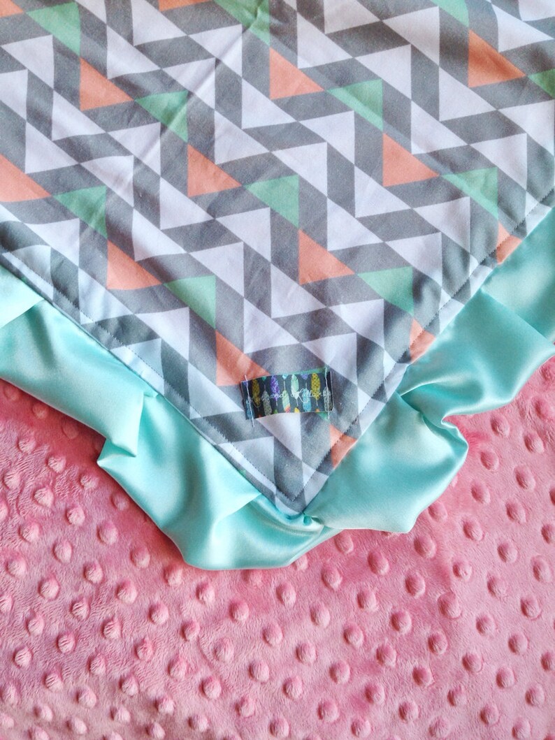 Baby Blanket Designer Triangle Baby Blanket Etsy