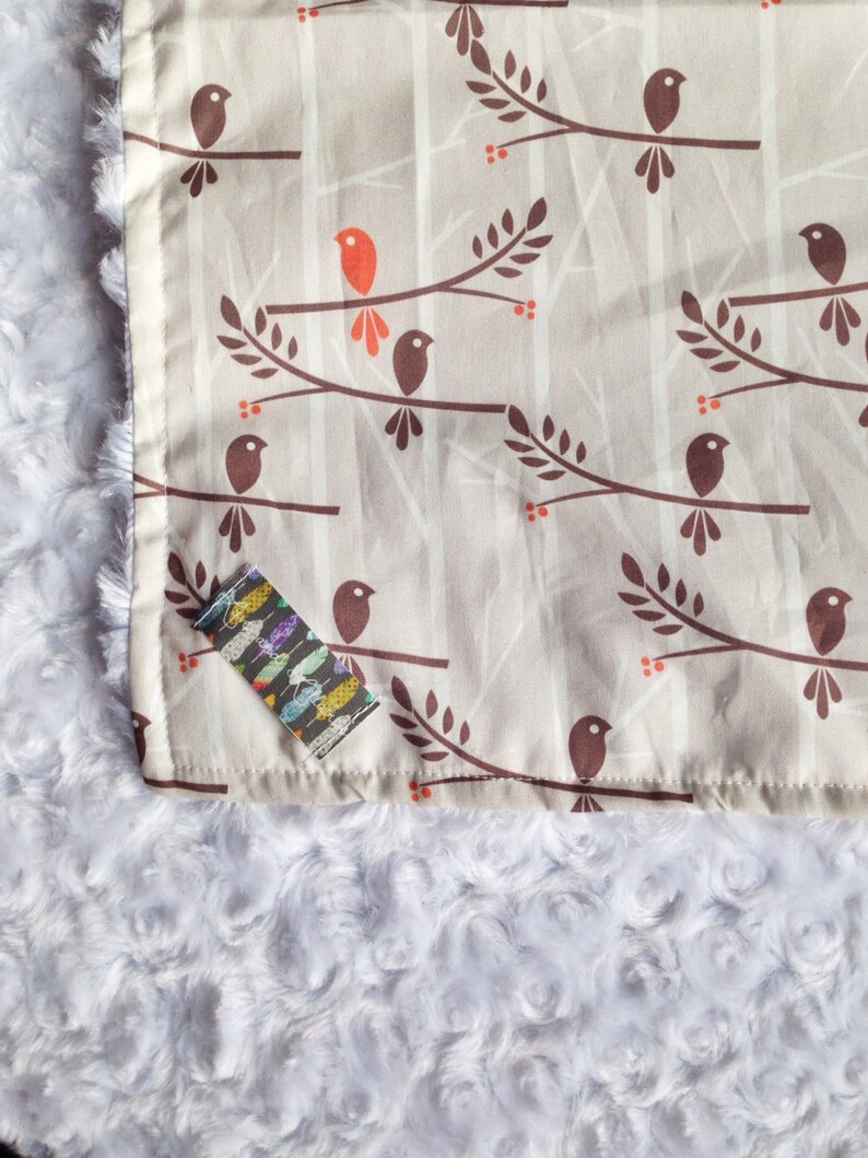 Baby Blanket Designer Bird Baby Blanket Featuring Etsy