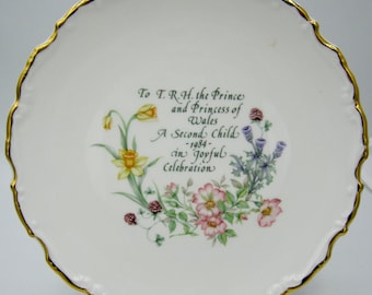 Birth of Prince Harry -  Royal Albert Bone China Plate (8.25 In.)  Royalty Collectible