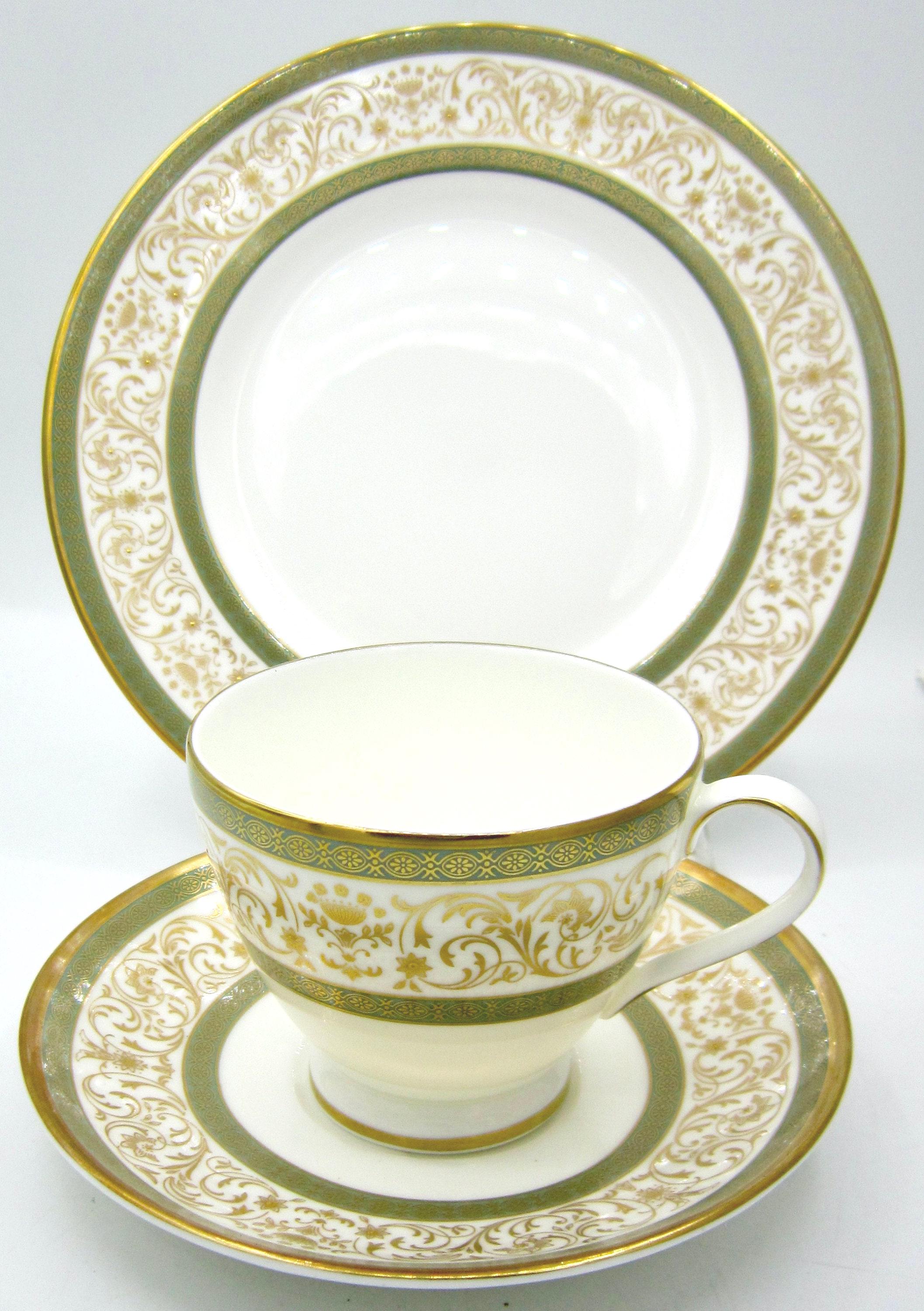 Minton Aragon Bone China Tea and Dessert Trio - England - Etsy