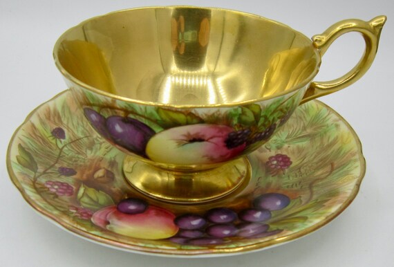 エインズレイ オーチャードゴールド　※ガトープレート&ケーキサーバー未使用保管品 エインズレイ オーチャードゴールド ※ガトープレート&ケーキサーバー未