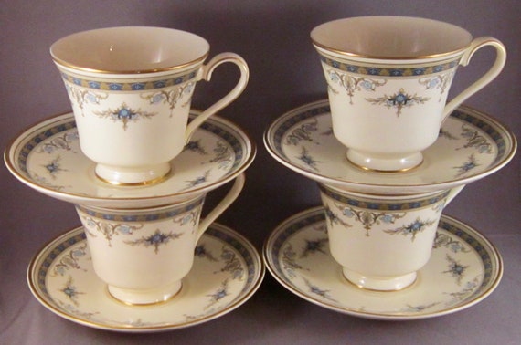 Minton China Grasmere Set of 3 Cups and Saucers