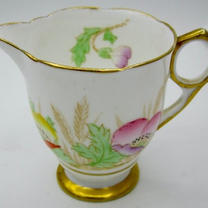 Royal Stafford Bone China Mini Creamer - Pink, Purple and Yellow Flowers - England