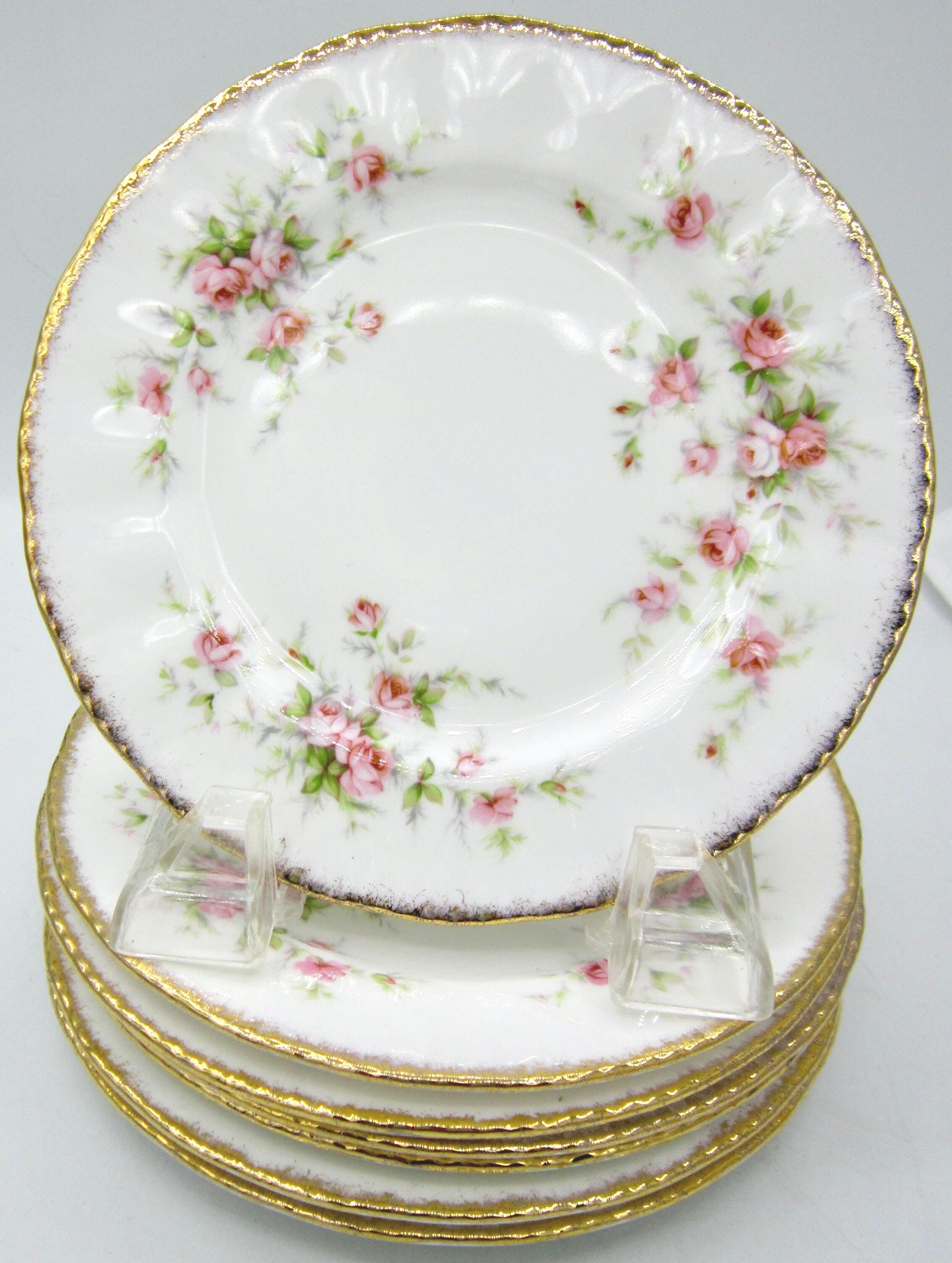 Paragon Victoriana Rose Bone China Bread and Butter Plates (7