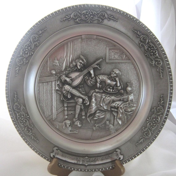 WMF Zinn Pewter Hanging Wall Plate (10.25 In.) Hendrick M