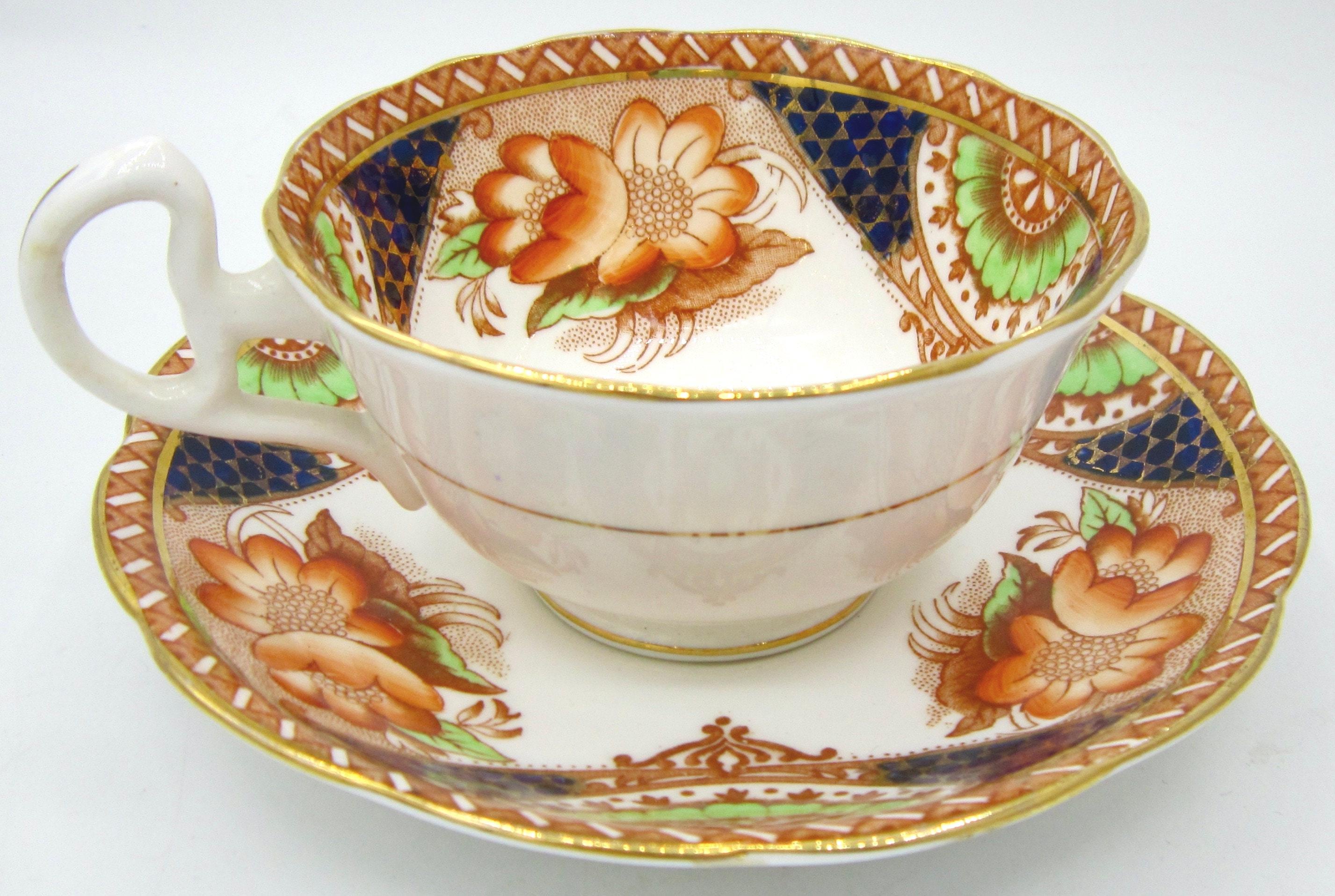 ベルボーンチャイナ ティーカップ＆ソーサー (2912) オレンジフラワー