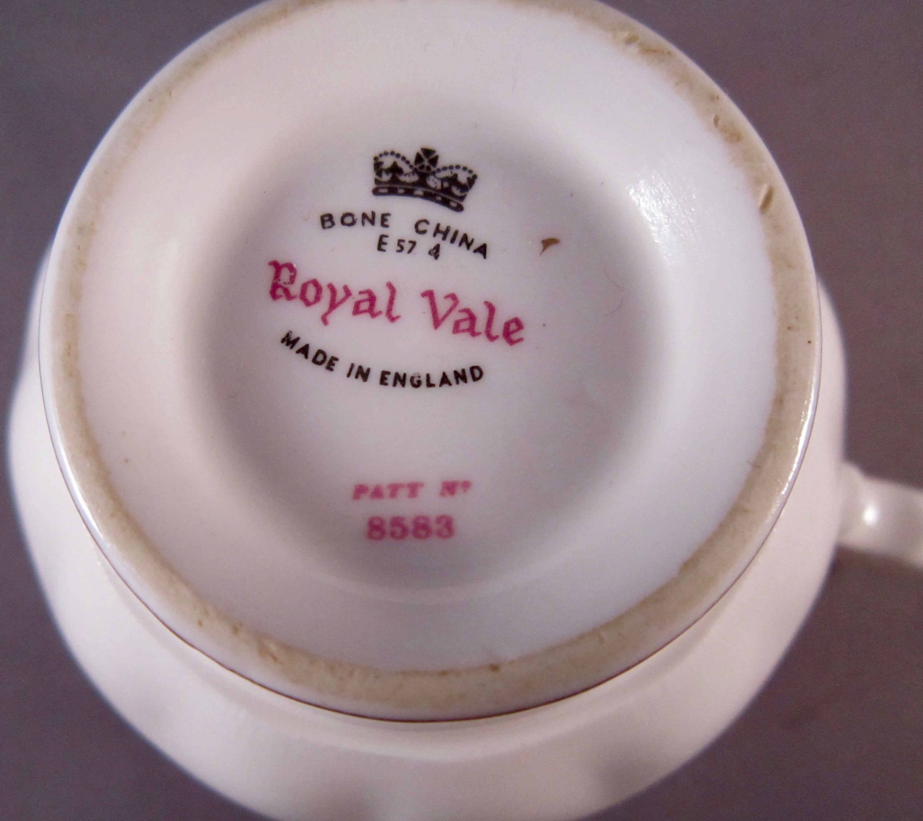 Royal vale bone china sale