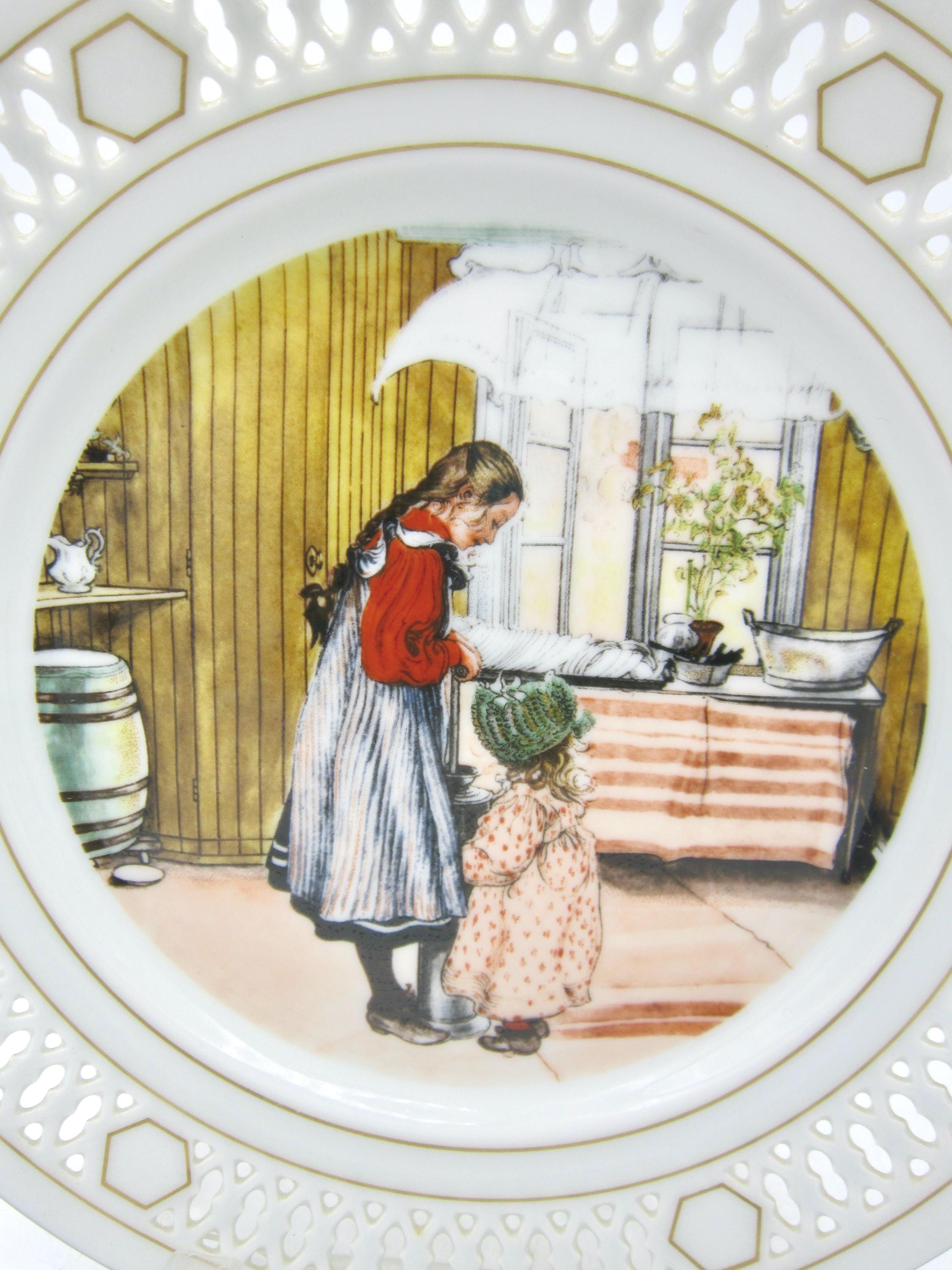 Bing and Grondahl Carl Larsson Ltd. Ed. 磁器製ハンギングプレート