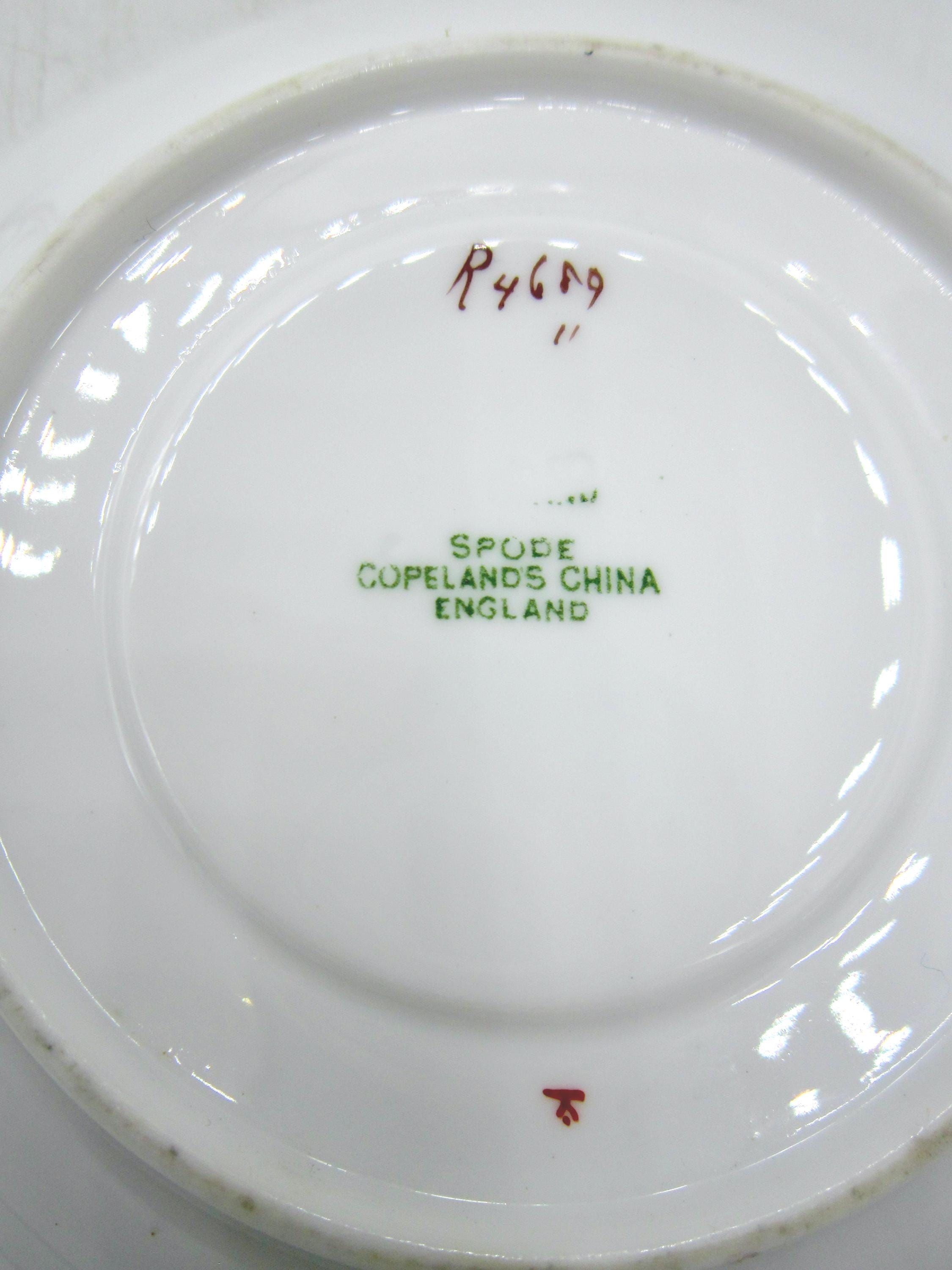 Copeland Spode China Green and White Cup and Saucer (R4689