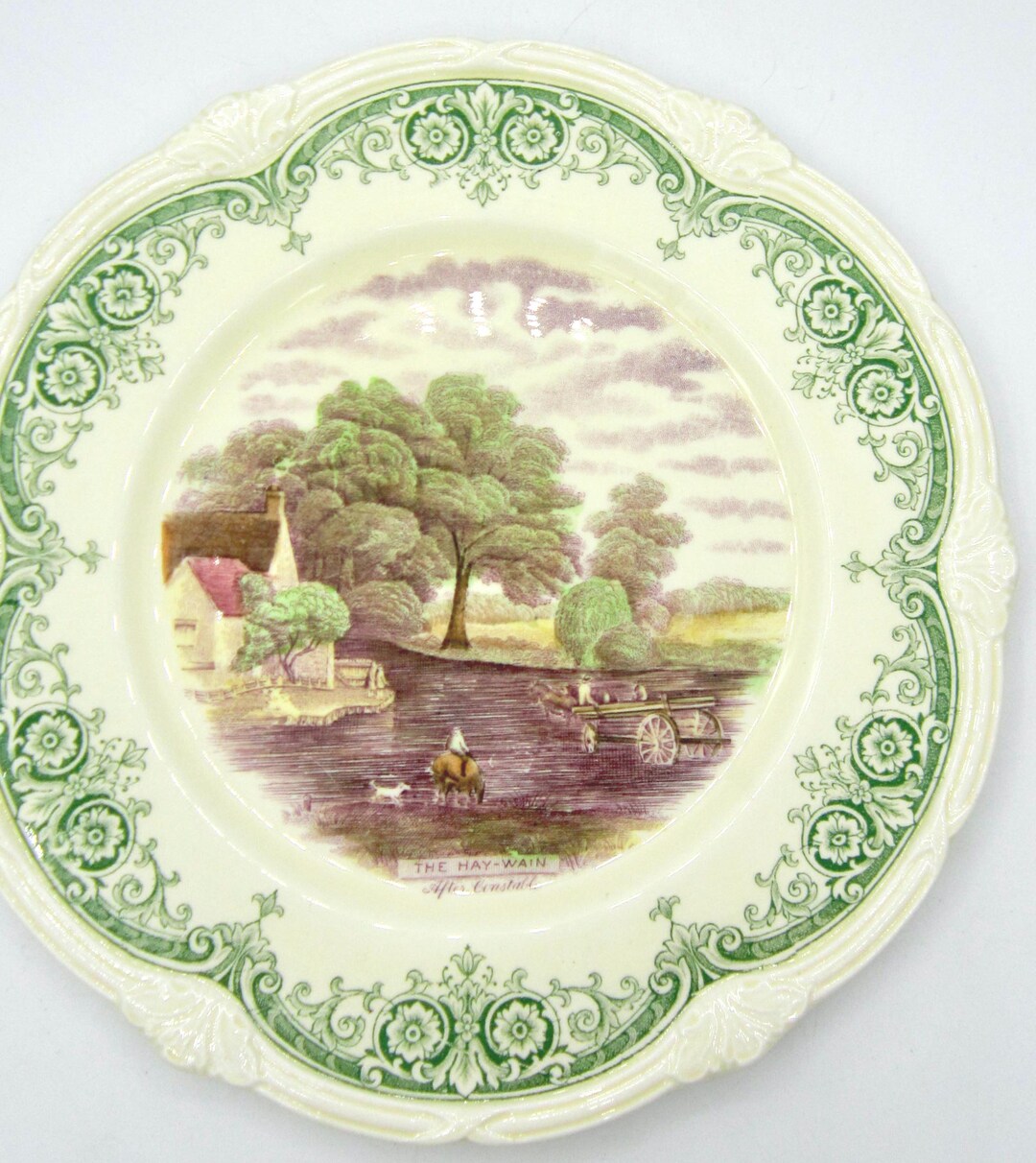 W H Grindley the Hay Wain (after Constable) Luncheon Plate (9 In