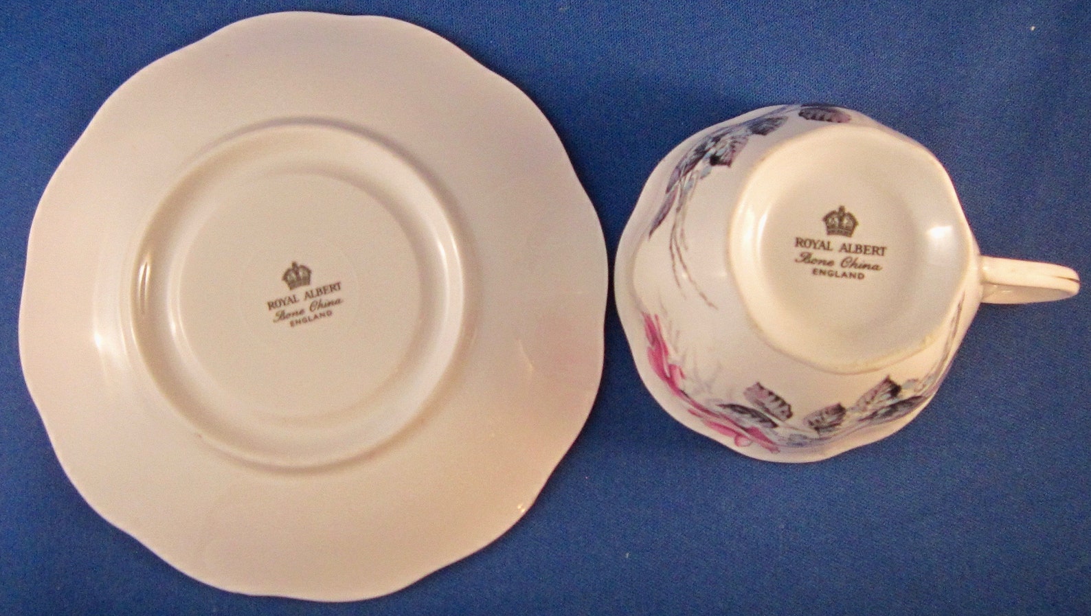 Royal Albert Bone China Teacup and Saucer Pink Flowers Etsy Canada