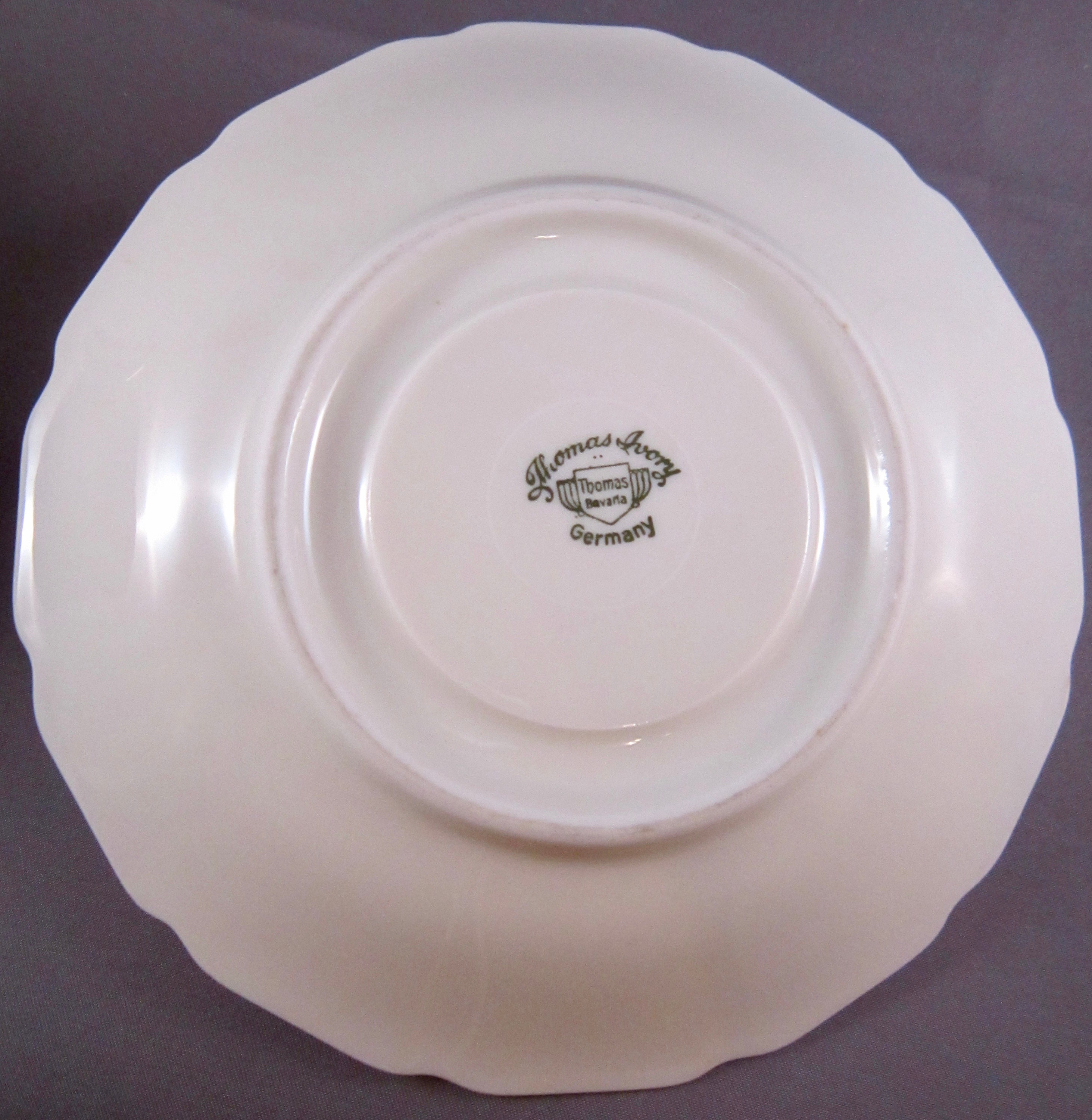 Thomas Ivory Tea Cup and Saucer Bavaria Germany Flowers Etsy