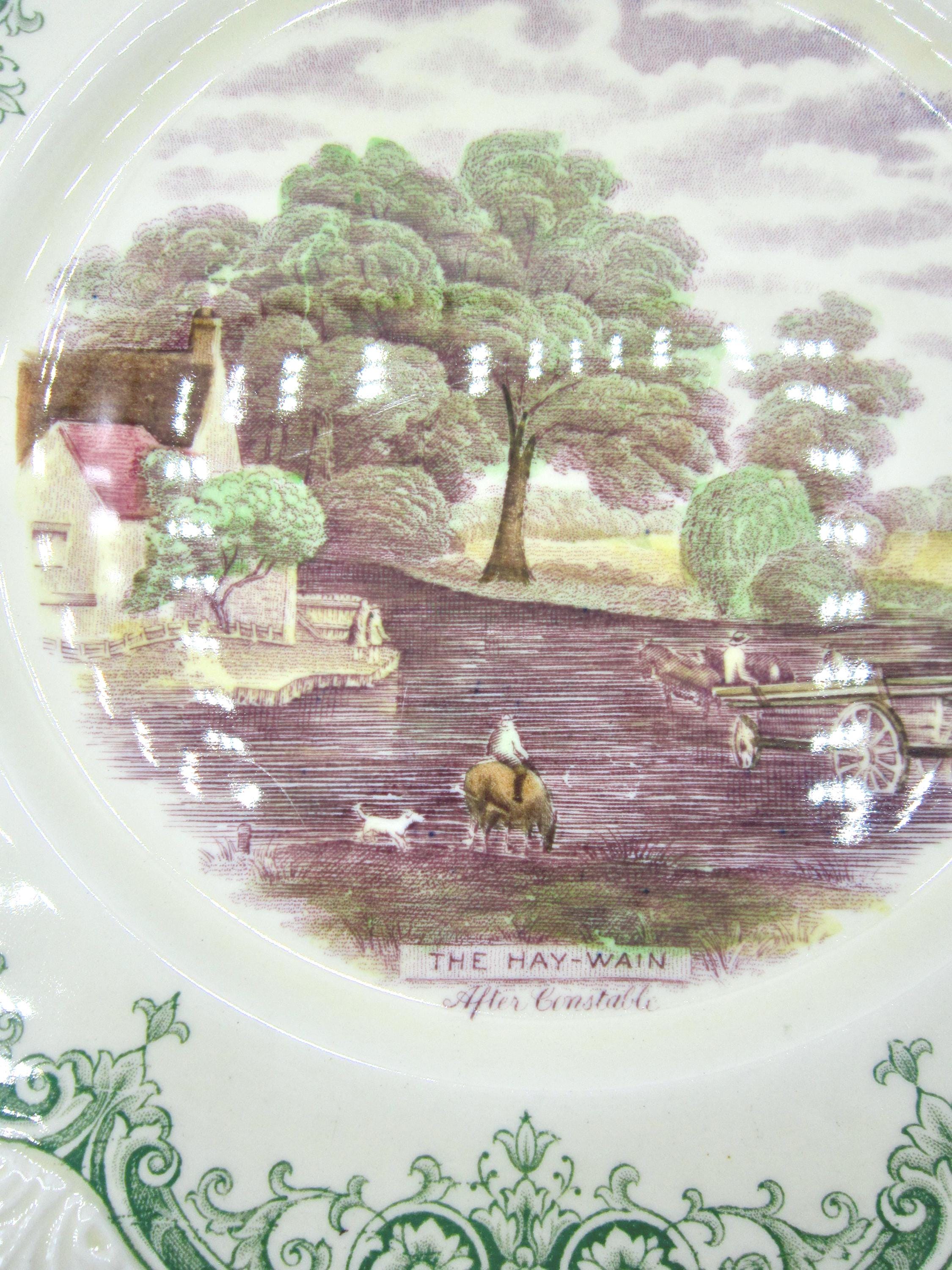 W H Grindley the Hay Wain (after Constable) Luncheon Plate (9 In