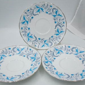 Grosvenor Debutante Bone China Saucers (3) - England