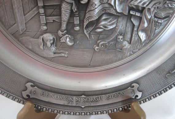 WMF Zinn Pewter Hanging Wall Plate (10.25 In.) Hendrick M. Sorgh