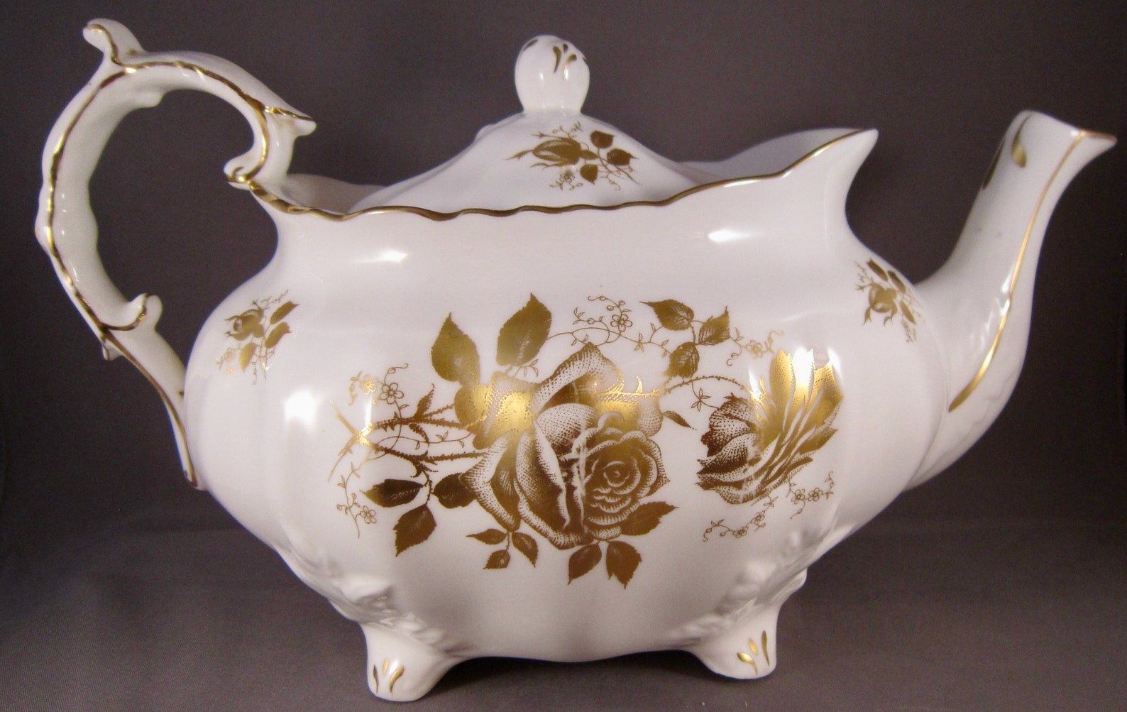 Hammersley Golden Glory H41 Bone China Teapot Creamer and Etsy