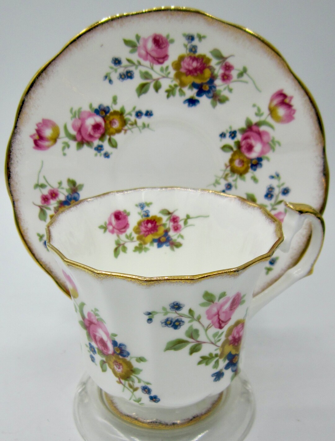 Elizabethan Bone China Teacup and Saucer 2400 England Etsy