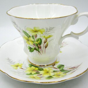 Royal Albert Primrose Bone China Tea Cup and Saucer - Friendship Series - England
