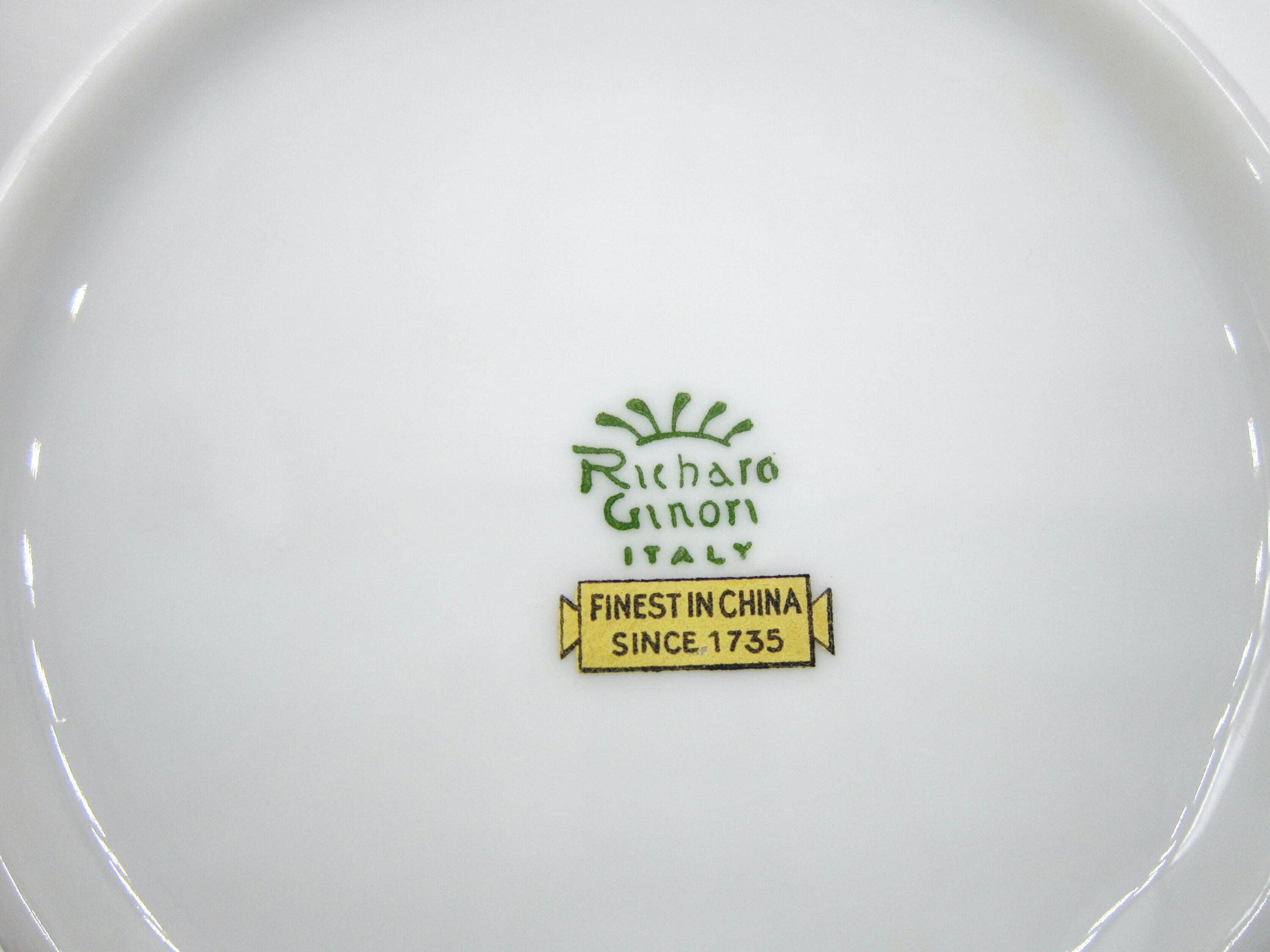 Richard Ginori Palermo Black 5 Piece Dinner Place Setting - Italy