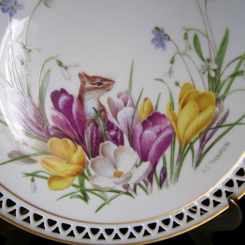 Paragon Bone China Tea Cup and Saucer (1848) - Blue Flowers